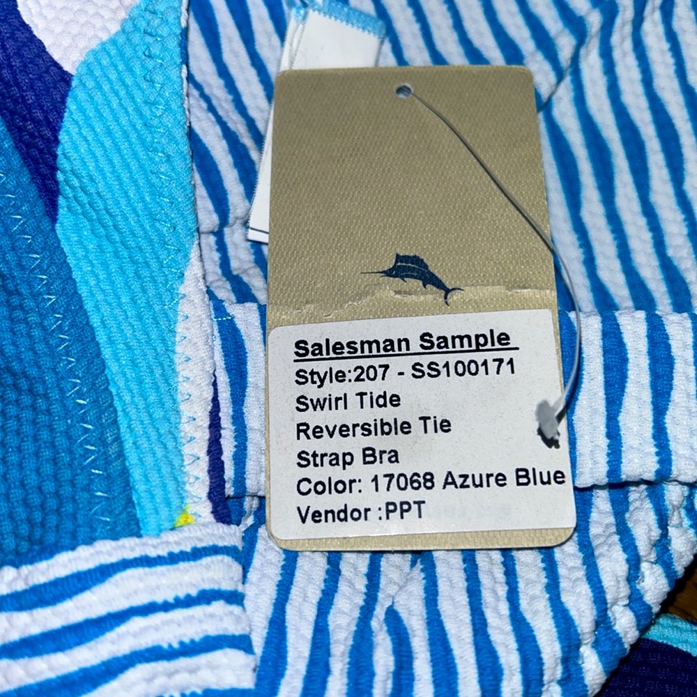 Tommy Bahama Swirl Tide reversible Bikini Top - Small - New! - Picture 8 of 8